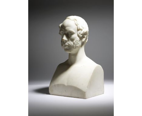 William Theed the Younger (1804-1891). A 19th century portrait bust of a gentleman, signed 'W. THEED. FCT. ROMAE 1845', 40cm 