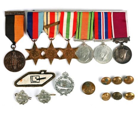 Irish War of Independence service medal and WWII group of six to Warrant Officer 2nd Class Michael McDonald, Golden Falls, Ba