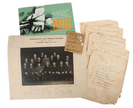 Old IRA Associations. Co. Donegal, Old IRA Third Brigade, First Northern Division  membership card of Hugh Griffin, Keelogs, 