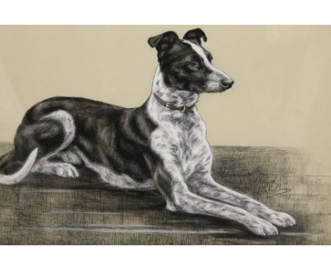 K C BROWN (act. 1937 - 1962) 'Boy', signed and dated 1939, pen and ink, framed and glazed, 42.5 x 49 cmCondition Report:Fadin