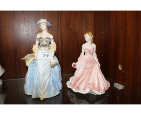 TWO ROYAL WORCESTER FIGURINES CONSISTING OF LOUISE AND ROYAL PREMIERE 