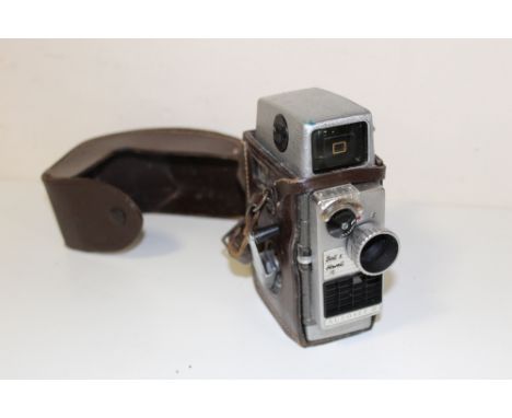 A LEATHER CASED BELL AND HOWELL AUTOSET 2 CAMERA