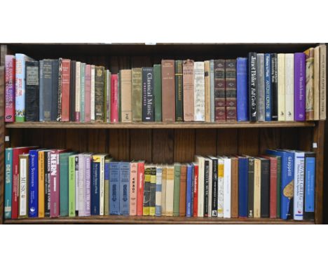 Books. Three shelves of music reference, a few ballet, 19th c and later,&nbsp;including Fonteyn (Margot), Autobiography,&nbsp