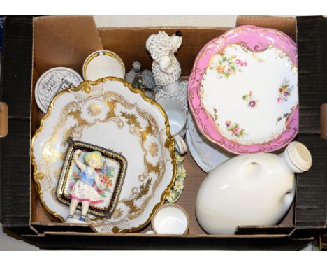 Miscellaneous ceramics, including a Royal Worcester porcelain figure of Sabbath Child, 18cm h, an Inglis porcelain comport an