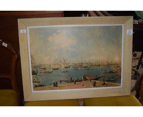 LARGE FRAMED PRINT OF VENICE