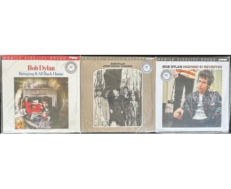 BOB DYLAN - MFSL LPs. Audiophile bundle of 3 x limited edition Original Master Recording 'MFSL' pressing LPs from Bob Dylan. 