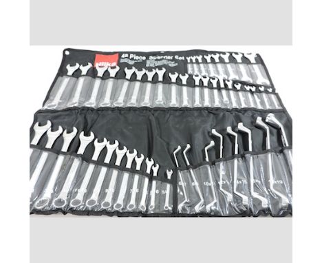 A forty-eight piece spanner set