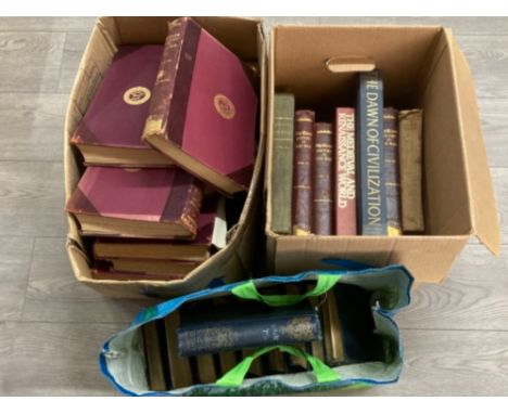 Antique books to include History of the War, The Dawn of Civilisation, London Journal 1858.9, Diary of Samuel Pepys etc