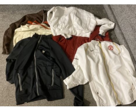 Five track suits tops by Bench, Lacoste, Fred Perry and Nike Manchester