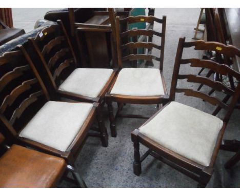4 ladder back chairs