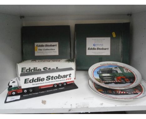 Eddie Stobart collectable plates and die cast van