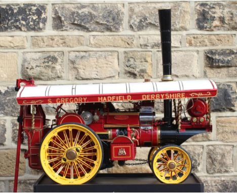 A 2" scale coal fired Fowler Showmans Traction Engine, well made model with twin compound cylinders and regulator, Dynamo dri