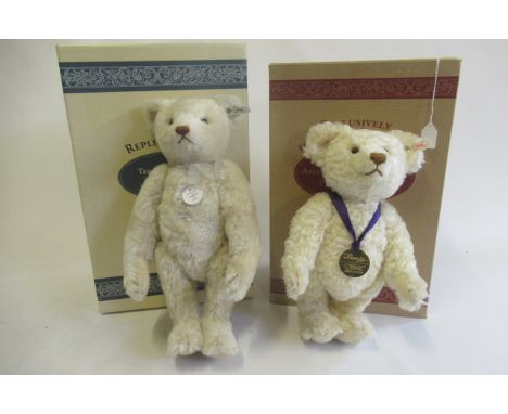 Two boxed Steiff teddy bears, comprising a 35cm Asian bear and a 40cm 1921 replica bear (Est. plus 21% premium inc. VAT)Good