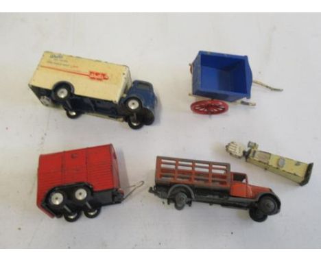 Four unboxed playworn diecast by Corgi and Dinky, P (Est. plus 21% premium inc. VAT)