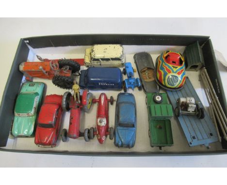 Unboxed diecast vehicles by Corgi and others, some items damaged, parts missing, F-P (Est. plus 21% premium inc. VAT)