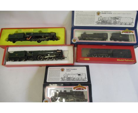 Hornby Railways Evening Star, R552 Oliver Cromwell, R251 0-6-0 4F Bachmann Branch-Line Ivatt Class 2T and B.R. Class 4, all i