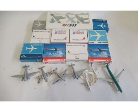 Schabak Airline models in 1:600 scale, most items boxed, all models E-M (Est. plus 21% premium inc. VAT)