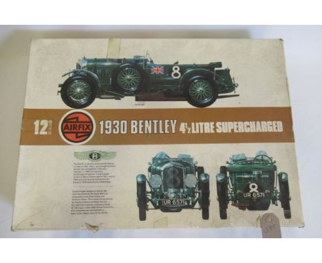Airfix Bentley Motor Car Kit, box F-P, model kit has been started, unchecked for completeness (Est. plus 21% premium inc. VAT