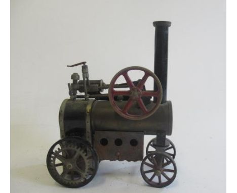 D.C. (Doll) portable steam engine, single cylinder spirit fired, some parts missing and some rusting, F-P (Est. plus 21% prem