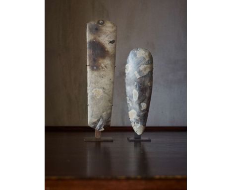  BRITISH NEOLITHIC POLISHED AXEHEAD KENT, UNITED KINGDOM, C. 4TH MILLENNIUM B.C. knapped and polished flint, of mottled grey 