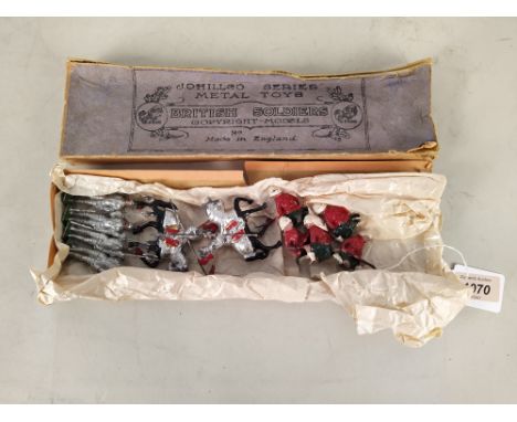 Johillco Series lead soldiers, a group of knights, horses and Boer War era soldiers (box as found)