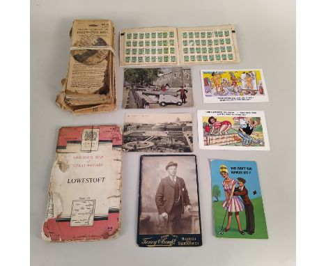 Various vintage stamp albums, part filled British and world stamps, mostly 20th Century plus a group of vintage vehicle regis