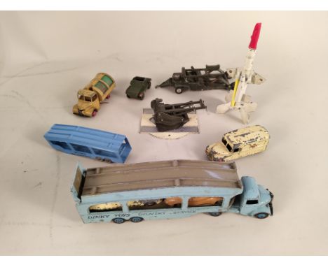 A large mixed lot of vintage vehicles including Corgi, Lesney, Matchbox etc (all playworn)