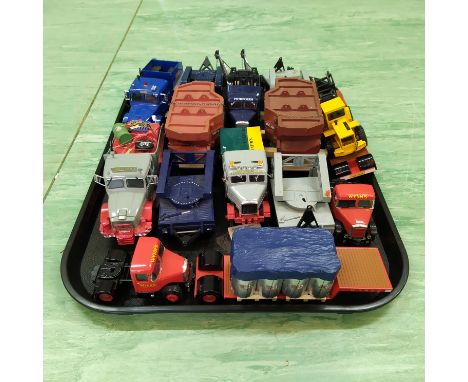 Six Corgi 1:50 scale heavy haulage low loaders