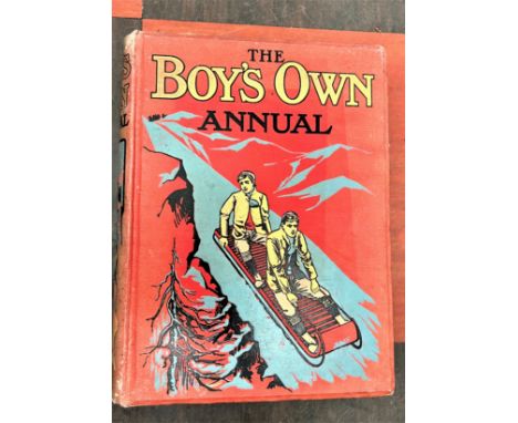 A Small Collection of books. Including a Boys Own Annual. The Spirit of the age. The work of Frank Brangwyn. Alice's Adventur