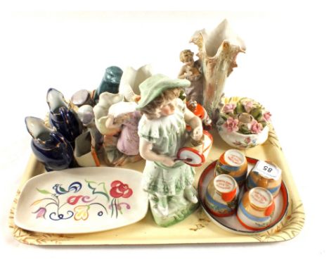 Bisque figurines, vases and other china
