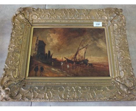 Oil on board after Constable "Mill near Brighton", 8 1/2" x 12 1/2"