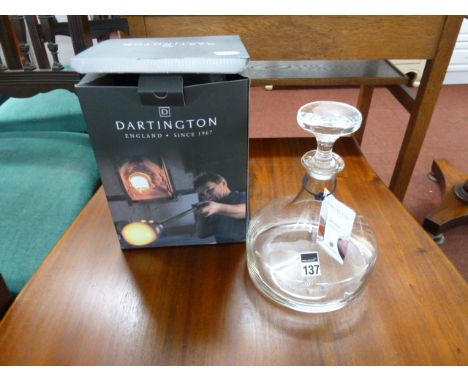 Dartington crystal decanter 24% lead crystal