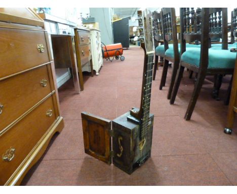 Vintage cigar box type guitar