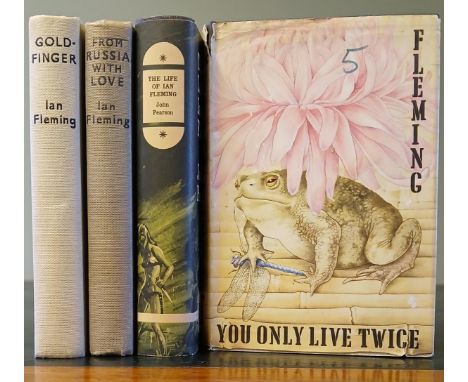 Ian Fleming Collection, including From Russia with Love, First edition, First printing, no d.j., some toning/bumping at edges