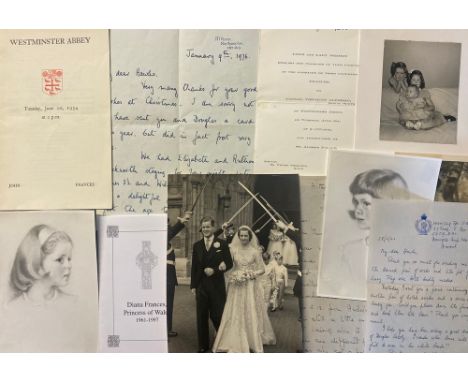 Princess Diana Family Archive. A signed card from Frances Shand Kydd (1936-2004) following the death of daughter Diana, Princ