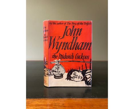 WYNDHAM, John. The Midwich Cuckoos, FIRST EDITION, FIRST PRINTING, 8vo, publisher's black cloth lettered in gilt, unclipped d