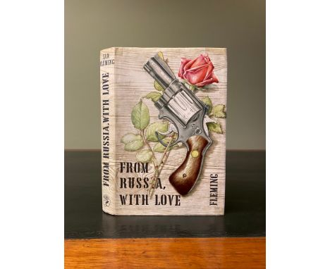 FLEMING, Ian. From Russia With Love, FIRST EDITION, 8vo, publisher's black imitation cloth lettered in red &amp; silver, gun/