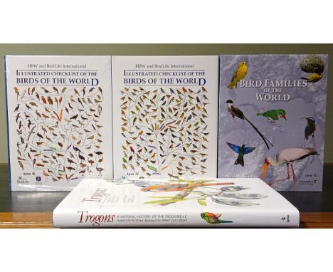 Bird Families of the World, still in protective cellophane, 2015._ Illustrated Checklist of the Birds of the World, 2 volumes