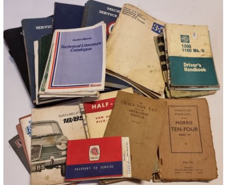 A collection of BMC handbooks/instruction books, including Wolsey 18/85 and Half ton van.&nbsp;There are 40 assorted handbook