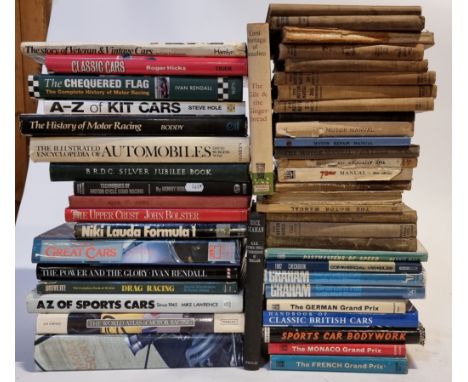 A collection of motorcar related books, together with The Motor Manual 