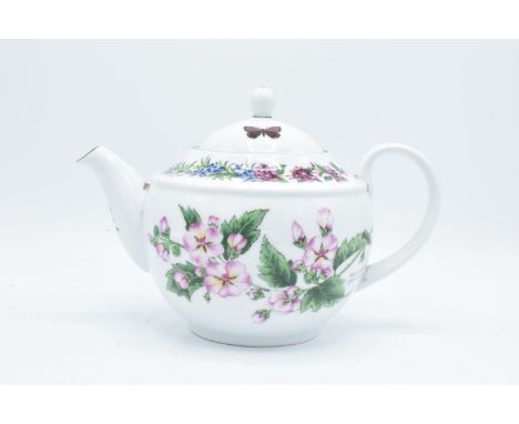 Royal Worcester teapot in the Worcester Herbs design. All in good condition without any obvious damage or restoration. 18cm t