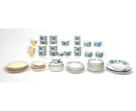 MIDWINTER; three part tea and dinner services, comprising 'Spanish Garden', 'Stonehenge' and 'Stylecraft Classic' shape (75).