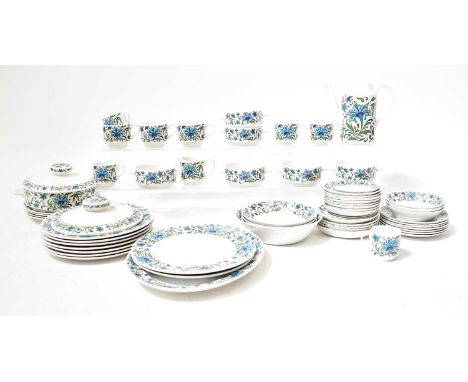 MIDWINTER; a 'Spanish Garden' part tea, coffee and dinner service, including teapot, plates, bowls, soup bowls, tureen, dishe