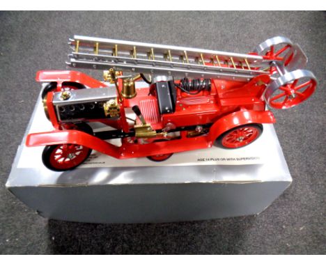 A Mamod live steam fire engine, boxed  