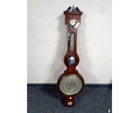 A 19th century BE Edwards Shoreditch banjo barometer 