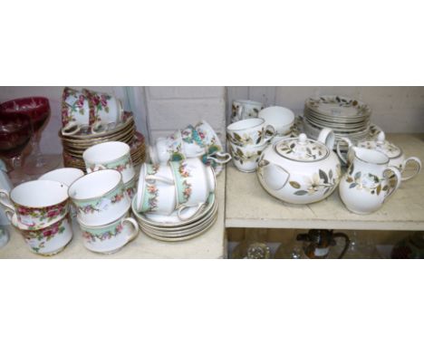 A Royal Doulton part tea service; other similar teaware