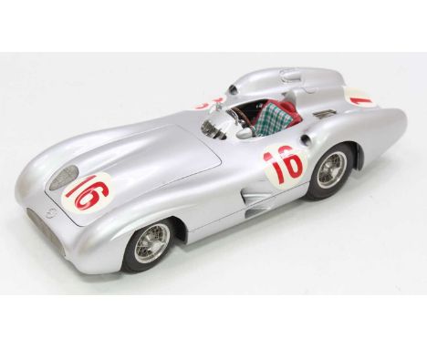 A CMC Exclusive Models No. M-057 limited edition 1/18 scale model of a Mercedes Benz W196R 1954-55 Streamliner body racing ca