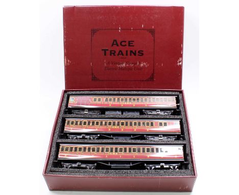 ACE Trains 3-car EMU set LMS Broad Street – Richmond, maroon (E) (BVG-E)