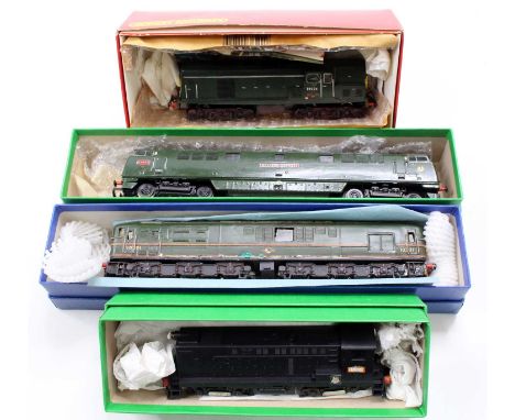 A collection of manufactured, kit built, and scratch built diesel locomotives, all 00 gauge to include a British Railways 1-c
