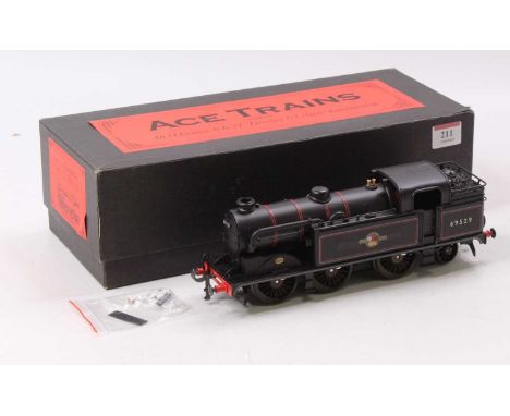 ACE Trains 0-6-2 tank loco Gresley N2 lined satin black no. 69529, with condensing pipes, with headlamps and instructions, th